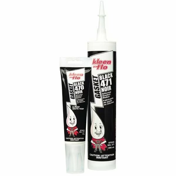 Kleen-Flo Silicone Gasket Maker, 85 g Tube, Paste, Acetic Acid, Kleen-Flo Tumbler, Mfr#: 470